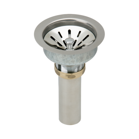 ELKAY Elkay Deluxe Drain 3-1/2" for Fireclay Sinks, Stainless Steel LK99FC